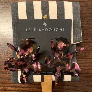 Lele Sadoughi Small Paper Lily Earrings